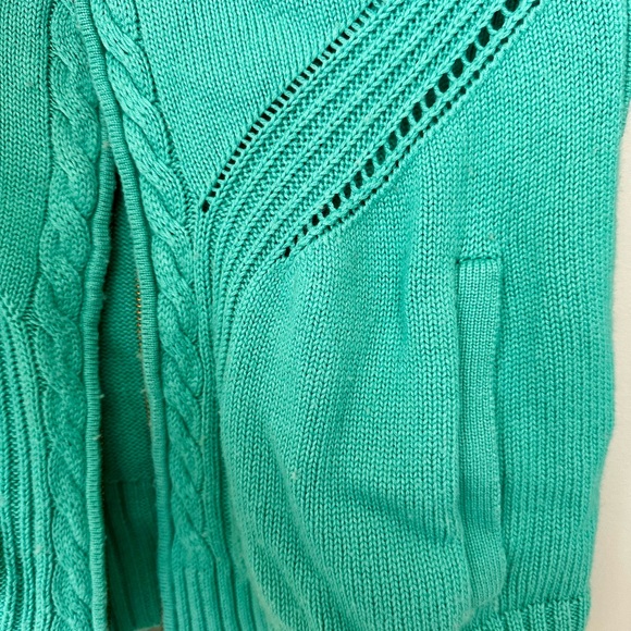 Lilly Pulitzer Teal Cardigan Sweater - Picture 3 of 5
